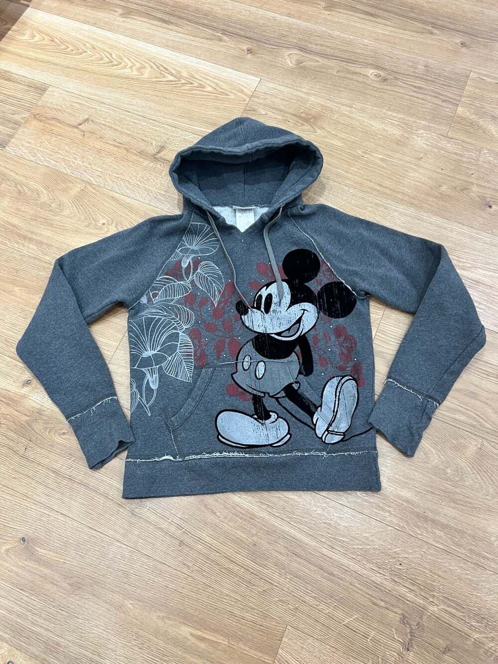 Walt Disney World Disneyland Mickey Mouse Graphic Embellished Hoodie Sweatshirt